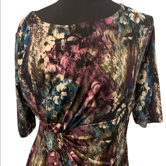 Petite Connected Apparel Slimming Dress - Picture 3 of 16